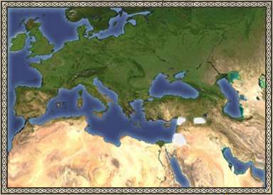 Map of The Crusader States in Medieval Total War 2, Stainless Steel Mod